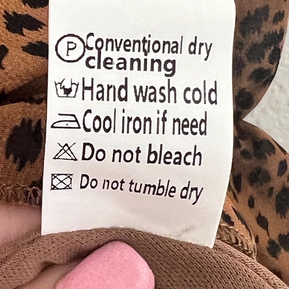 EUC Leopard Print Frill Trim Plunge Open Back Flounce Sleeve Dress Size XS - Picture 12 of 14